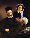 Portrait of Monsieur and Madame Auguste Manet 1860