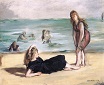 On the Beach at Boulogne 1868