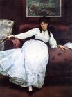 The Rest, portrait of Berthe Morisot 1870