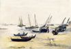 Boats at Low Tide on the Bay of Arachon 1871