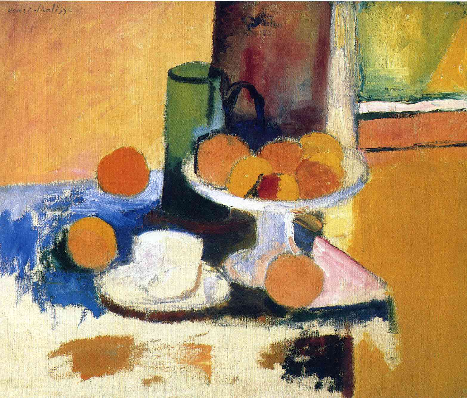 Henri Matisse, picture Still Life with Oranges 1899 | ArtsViewer.com