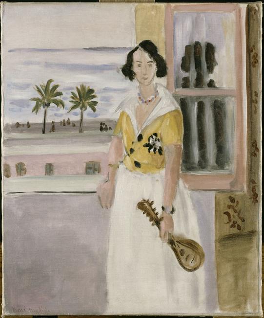 Woman with mandolin 1922