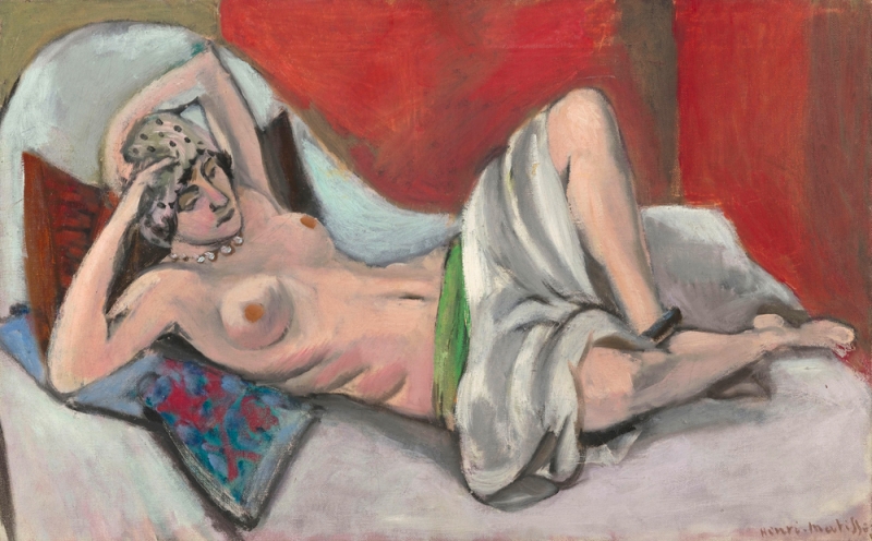 Reclining Nude with a Drape 1923-1924