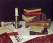 Still Life with Books and Candle 1890