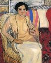 Woman Seated on an Armchair, Open Robe 1923