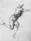 Michelangelo - Study of figure to 'Battle of Cascina' 1505