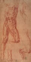 Michelangelo - Study for Haman 1508