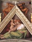 Michelangelo - The Ancestors of Christ. Hezekiah 1509