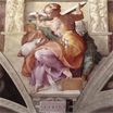 Michelangelo - Sistine Chapel Ceiling. Libyan Sibyl 1510