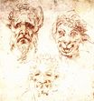 Michelangelo - Studies of Grotesques 1530