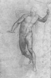 Michelangelo - Study for a risen Christ 1533