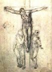 Michelangelo - Study of 'Christ on the Cross between the Virgin and St. John the Evangelist' 1556