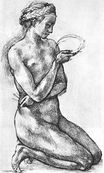 Michelangelo - Nude Woman on her Knees