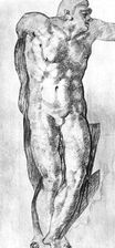 Michelangelo - Study of a Nude Man