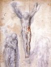 Michelangelo - Study of 'Christ on the Cross between the Virgin and St. John the Evangelist'