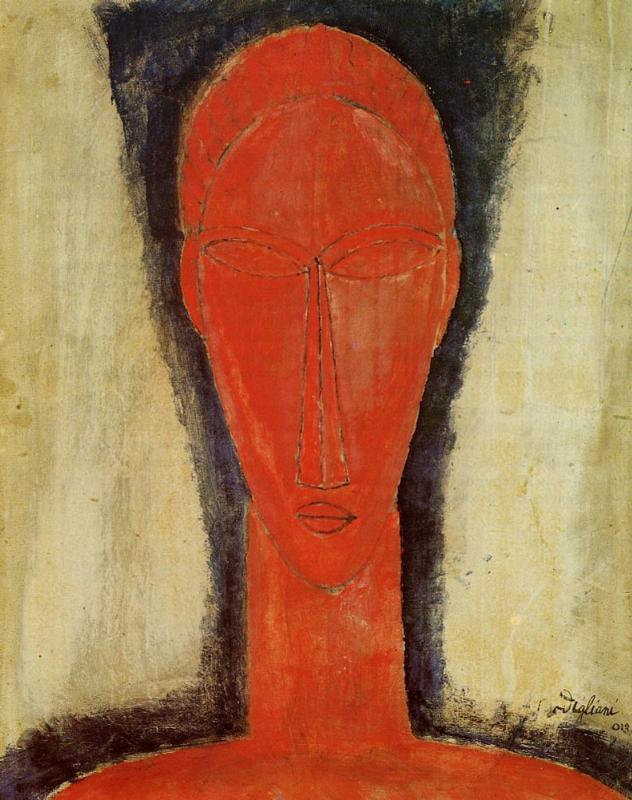 Amedeo Modigliani - Study of a Head 1913