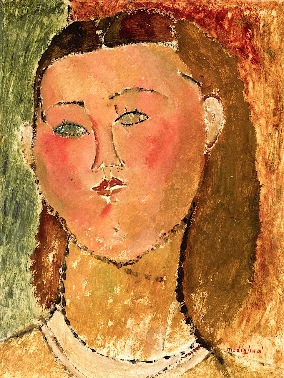 Amedeo Modigliani - Little Girl with Hair 1915