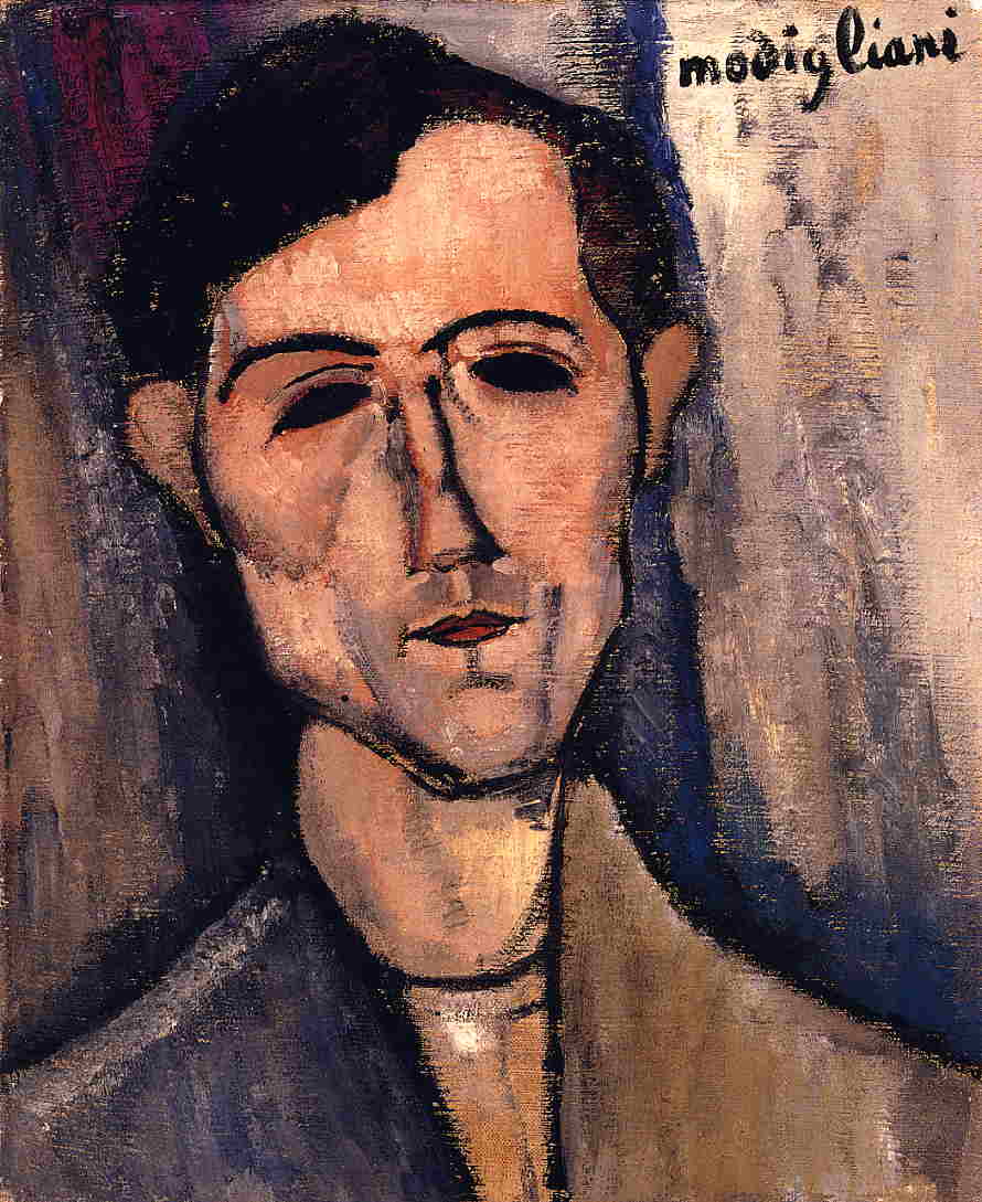 Amedeo Modigliani - Man's Head. Portrait of a Poet 1915