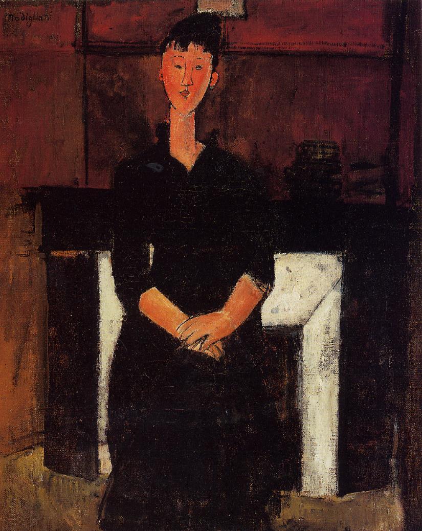Amedeo Modigliani - Woman Seated by a Fireplace 1915