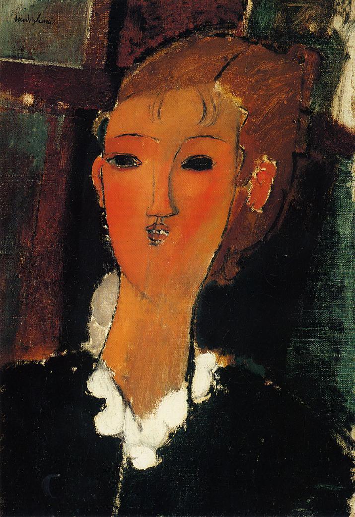 Amedeo Modigliani - Young Woman in a Small Ruff. Jeune Femme a la Collerette 1915