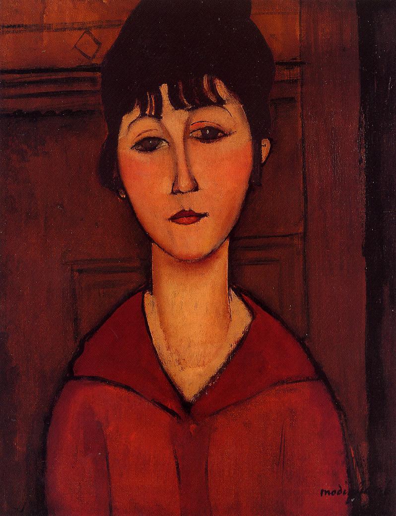 Amedeo Modigliani - Head of a Young Girl. Tete de Jeune Fille 1916