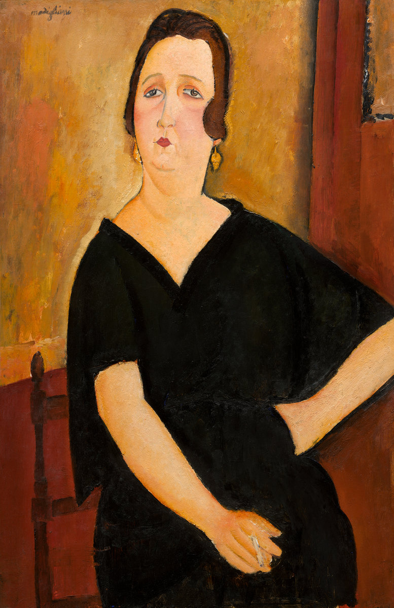 Amedeo Modigliani - Madame Amédée. Woman with Cigarette 1918