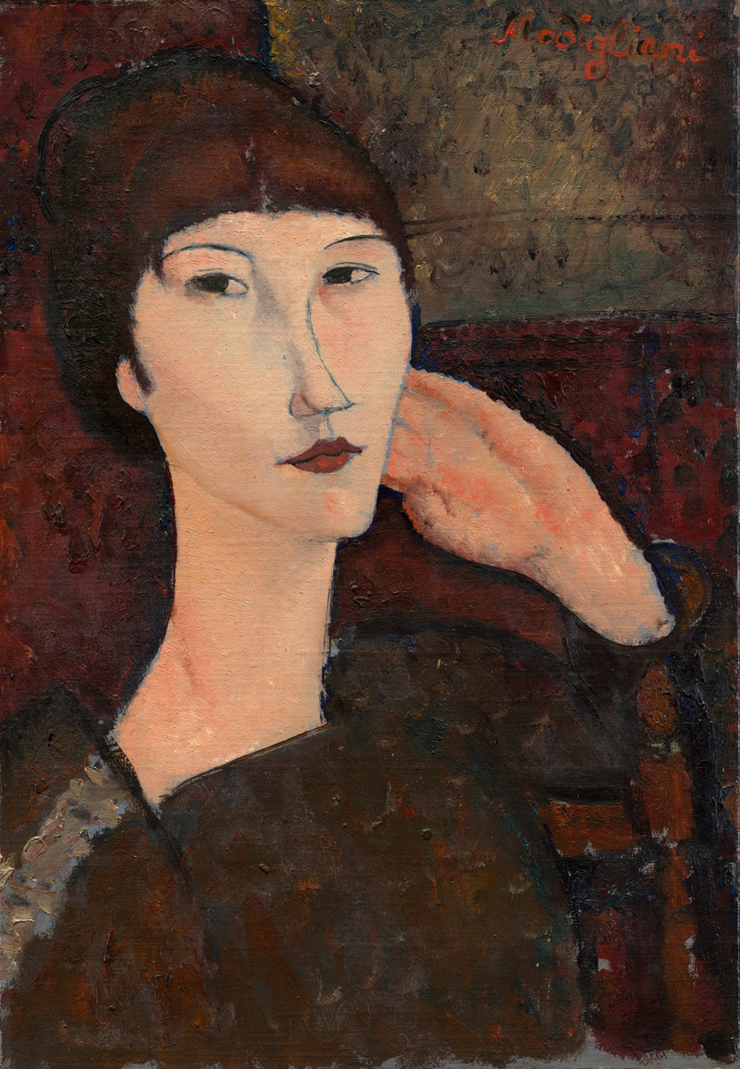 Amedeo Modigliani - Adrienne. Woman with Bangs 1917