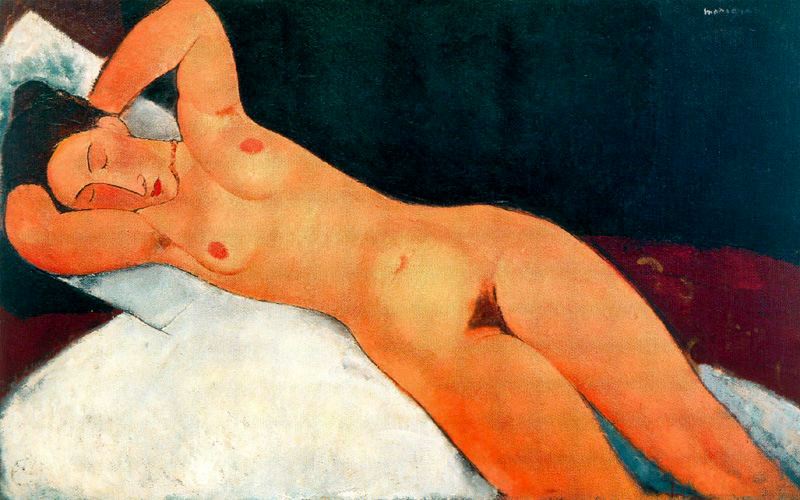 Amedeo Modigliani - Nude with Necklace 1917