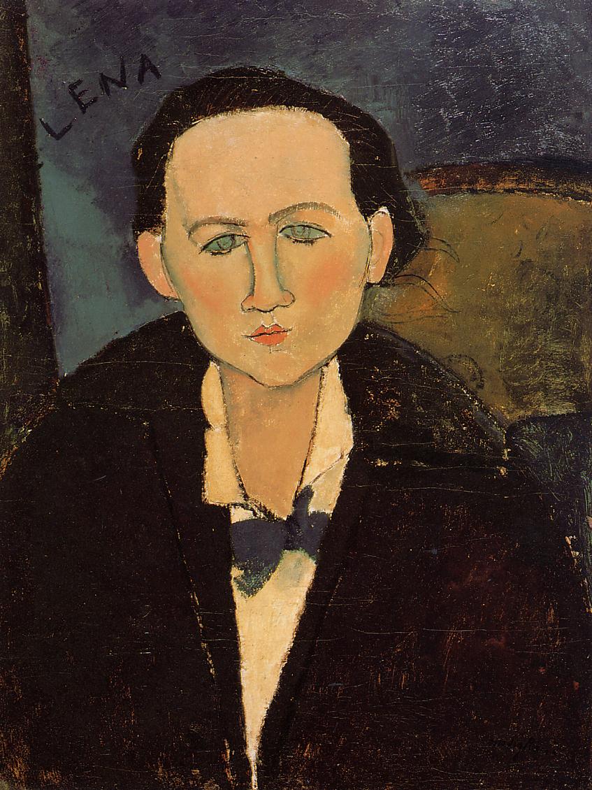 Amedeo Modigliani - Portrait of Elena Pavlowski 1917