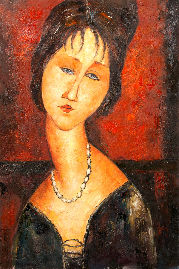 Amedeo Modigliani - Portrait of Jeanne Herbuterne 1917