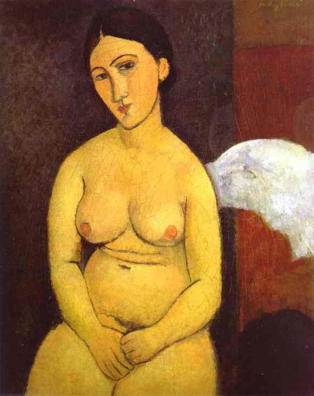 Amedeo Modigliani - Seated nude 1917