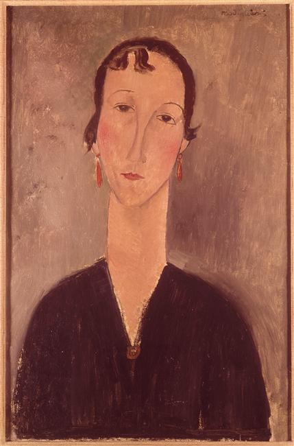 Amedeo Modigliani - Woman with earrings 1917
