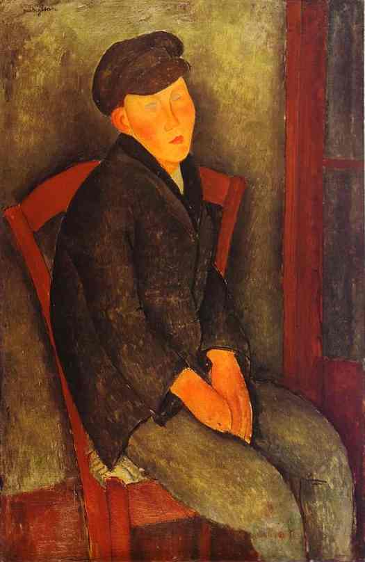Amedeo Modigliani - Seated Boy with Cap 1918
