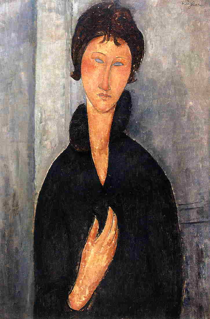 Amedeo Modigliani - Woman with Blue Eyes 1918