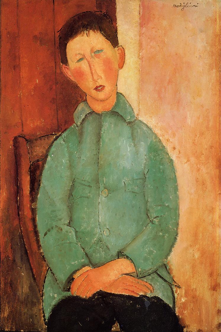 Amedeo Modigliani - Boy in a Blue Shirt 1919