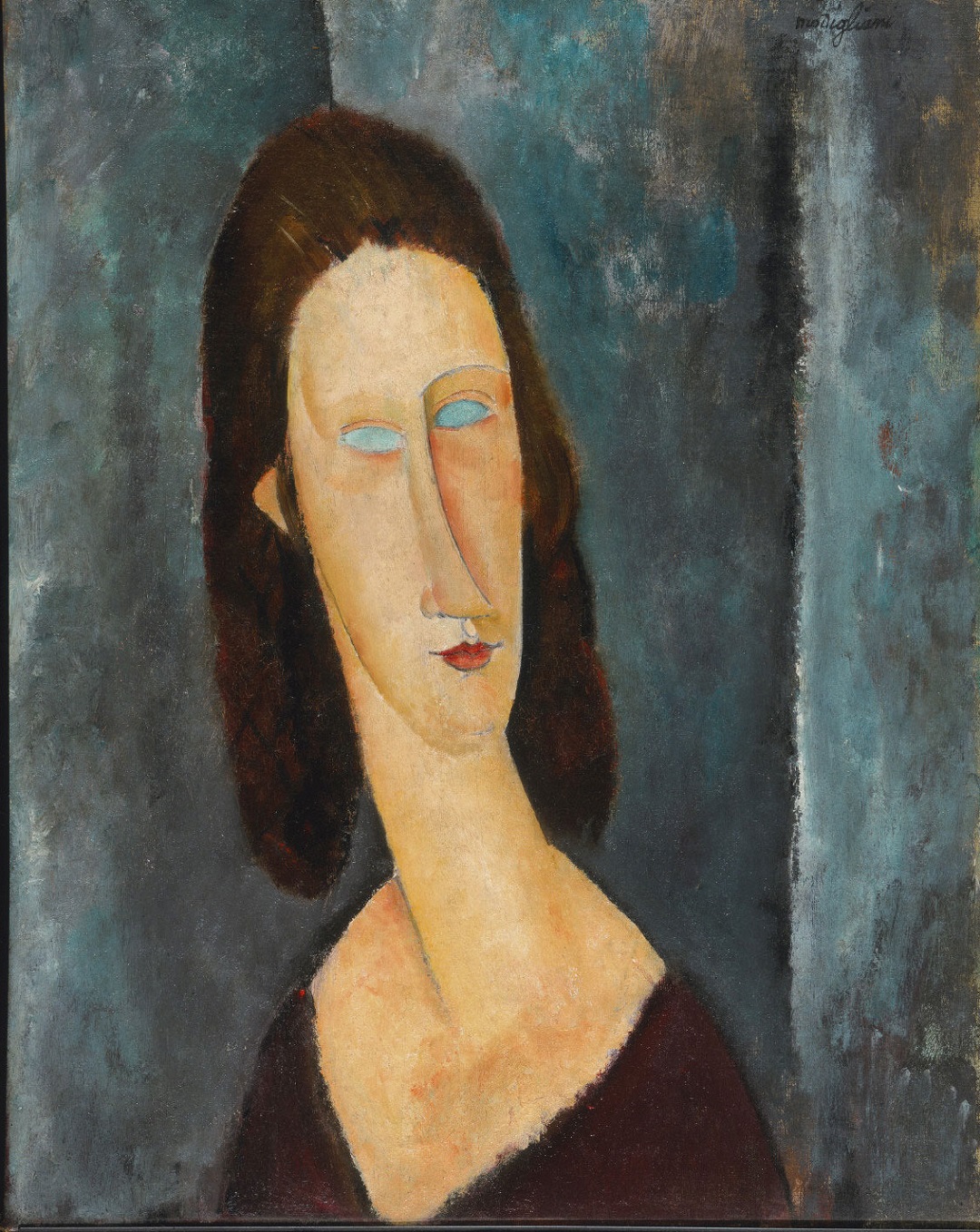 Amedeo Modigliani - Blue Eyes. Portrait of Madame Jeanne Hébuterne 1917