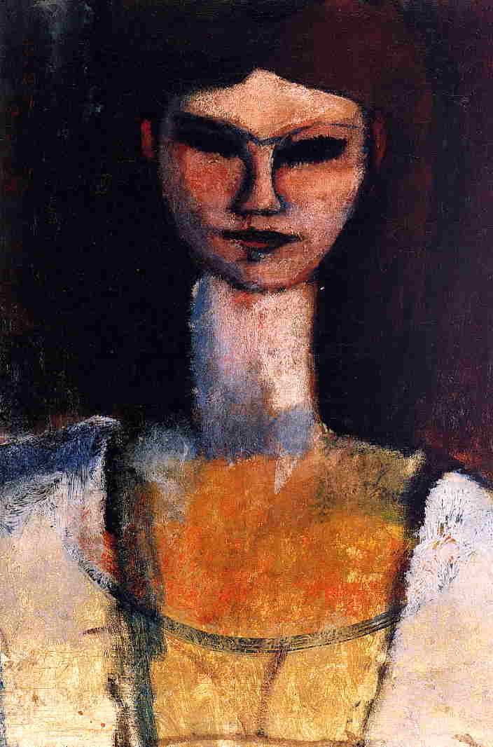 Amedeo Modigliani - Bust of a Young Woman 1920