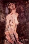 Amedeo Modigliani - A suffering nude 1909