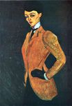 Amedeo Modigliani - The Amazon. Horsewoman 1909