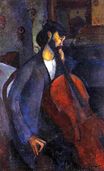 Amedeo Modigliani - The Cellist 1909