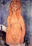 Amedeo Modigliani - Blonde nude 1917