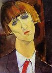 Amedeo Modigliani - Portrait of Madame Kisling 1917