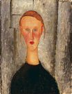 Amedeo Modigliani - Girl with Blue Eyes 1918
