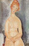 Amedeo Modigliani - Seated nude 1918