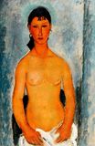 Amedeo Modigliani - Standing nude. Elvira 1918
