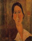 Amedeo Modigliani - Jeanne Hebuterne with white collar 1919