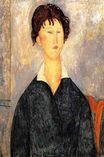 Amedeo Modigliani - Portrait of a Woman with a White Collar 1919