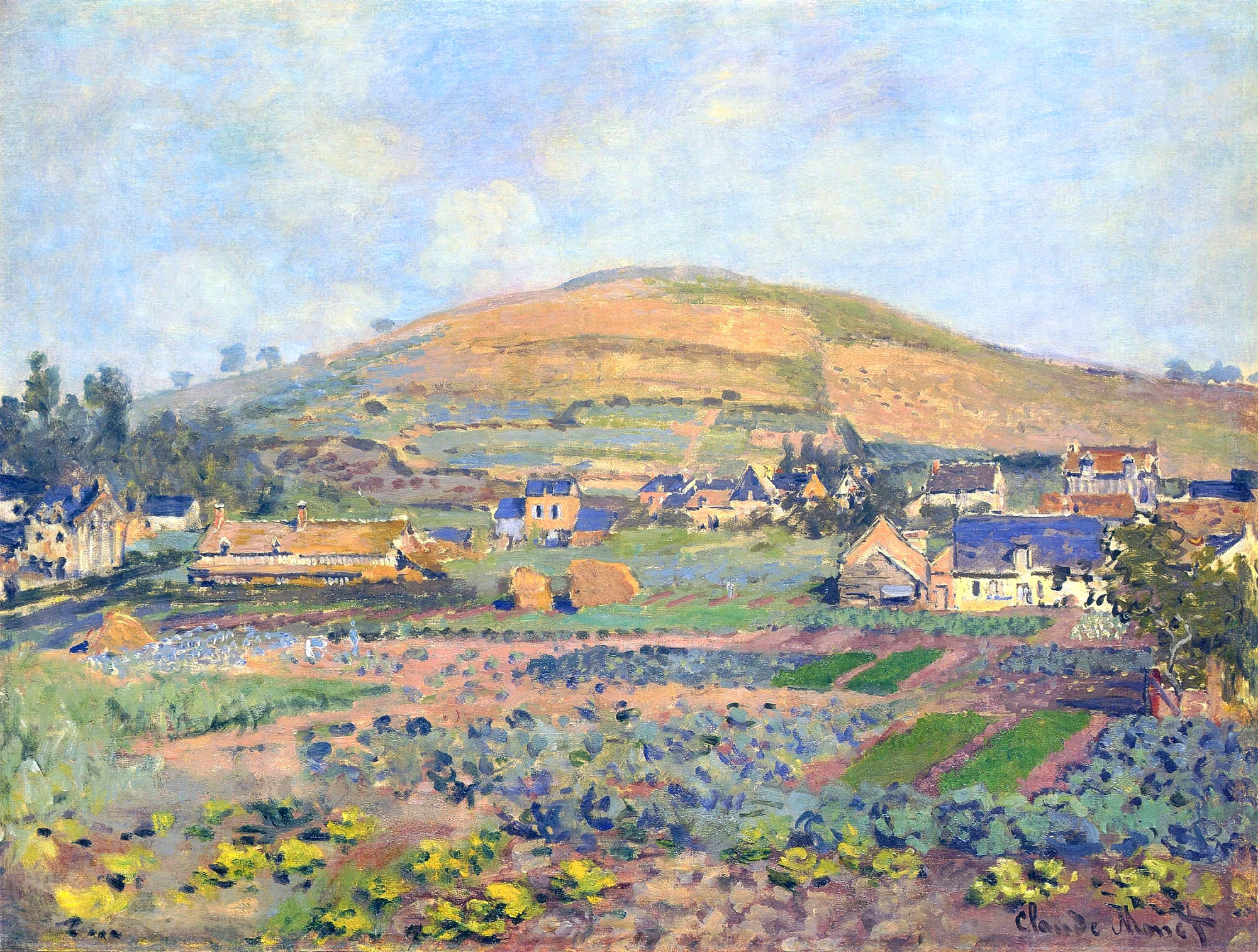 Claude Monet - The Mount Riboudet in Rouen at Spring 1872