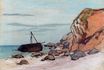 Claude Monet - Saint-Adresse, Beached Sailboat 1865
