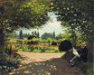 Claude Monet - Adolphe Monet Reading in the Garden 1866